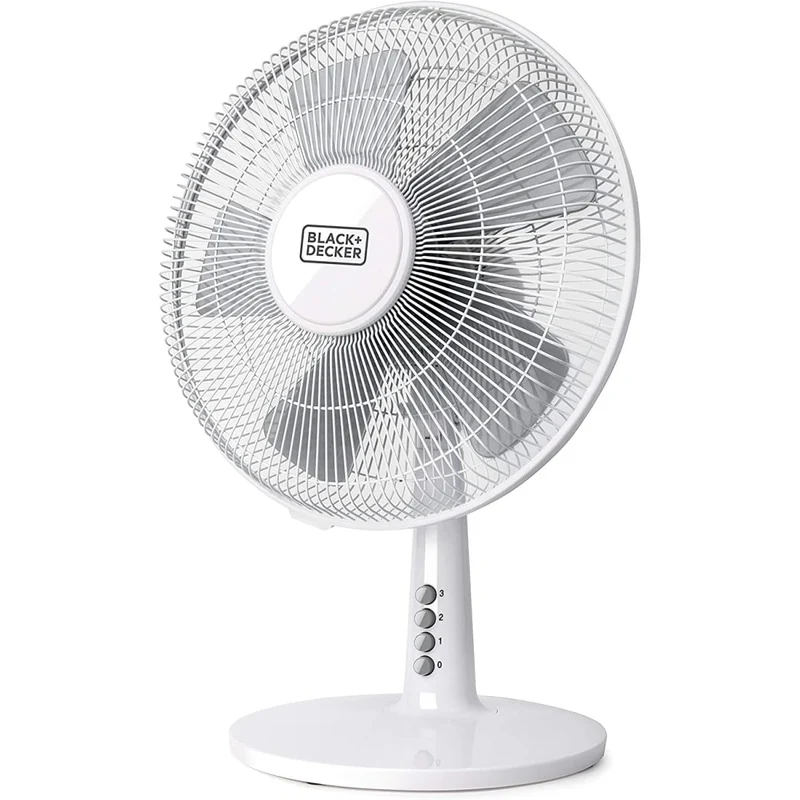 Black+Decker Turmventilator BXTFA45E, 40, Kunststoff, Weiss 5 Klingen - Weiss, 5 Klingen - Weiss