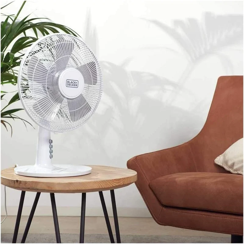 Black+Decker Turmventilator BXTFA45E, 40, Kunststoff, Weiss 5 Klingen - Weiss, 5 Klingen - Weiss