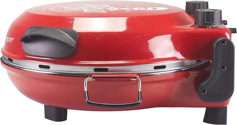 BEPER P101CUD300 Pizzaofen mit Herausnehmbarer Feuerfestplatte - Pizzaofen Elektrisch mit 5 Kochstuf