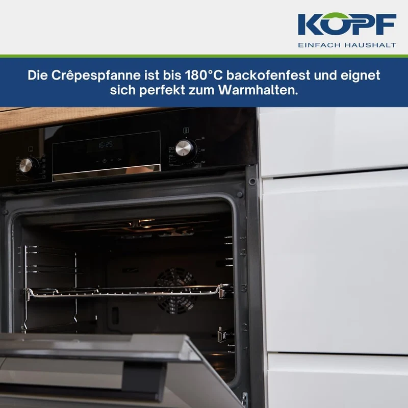 Kopf Crepespfanne Marra (Aluguss, 28 cm, ILAG Beschichtung, Induktion) inkl. Teigverteiler, inkl. Te