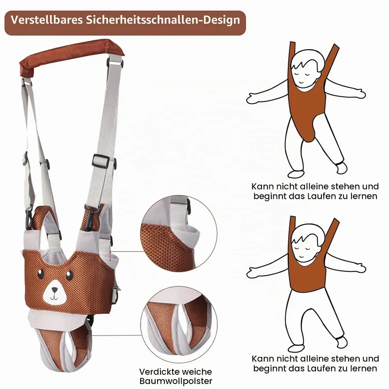 IULONEE Lauflernhilfe Gehhilfe für Baby Stehen und Gehen Lernen Helfer 4 in 1 Funktionale Verstellba