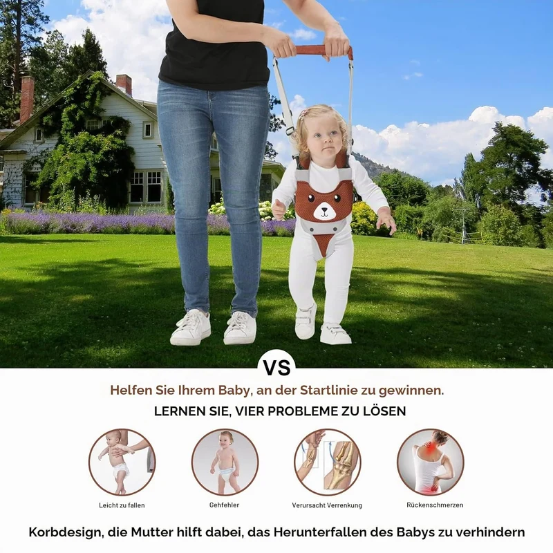 IULONEE Lauflernhilfe Gehhilfe für Baby Stehen und Gehen Lernen Helfer 4 in 1 Funktionale Verstellba