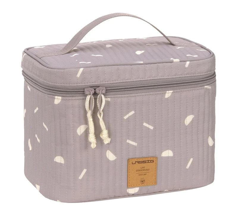 LÄSSIG Baby Wickeltisch Organizer Windel-Organizer to Go/Casual Nursery Caddy To Go Taupe, Taupe