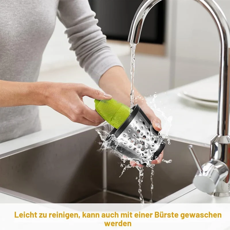 COOCHEER Gemüseschneider Automatisch Gemüseshobel，5 in 1 Multifunktional Elektrische Reibe, 150W Küc