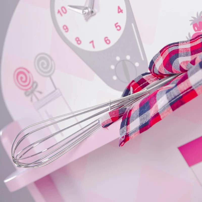 roba Spielküche, rosa, Kinderküche mit Herd, Spüle, Wasserhahn & Regal inkl. Zubehör, Rosa