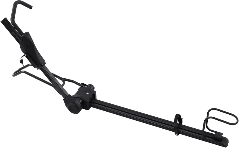 Dach Fahrradträger, 110cm Fahrradrahmenhalter Aluminiumlegierung höhenverstellbar 75-98cm abschliess