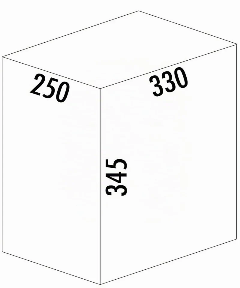 Naber CLAP 1/300-2 Abfallsorter 15 Liter (2x 7,5) in Anthrazit ab 30 cm Schrankbreite