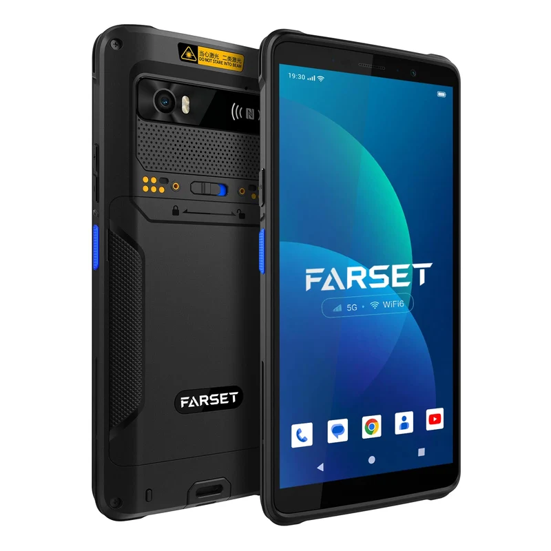 FARSET F35 Android-Barcode-Scanner mit lizenziertem Zebra-Engine, tragbarer PDA-Mobile-Computer, 6GB