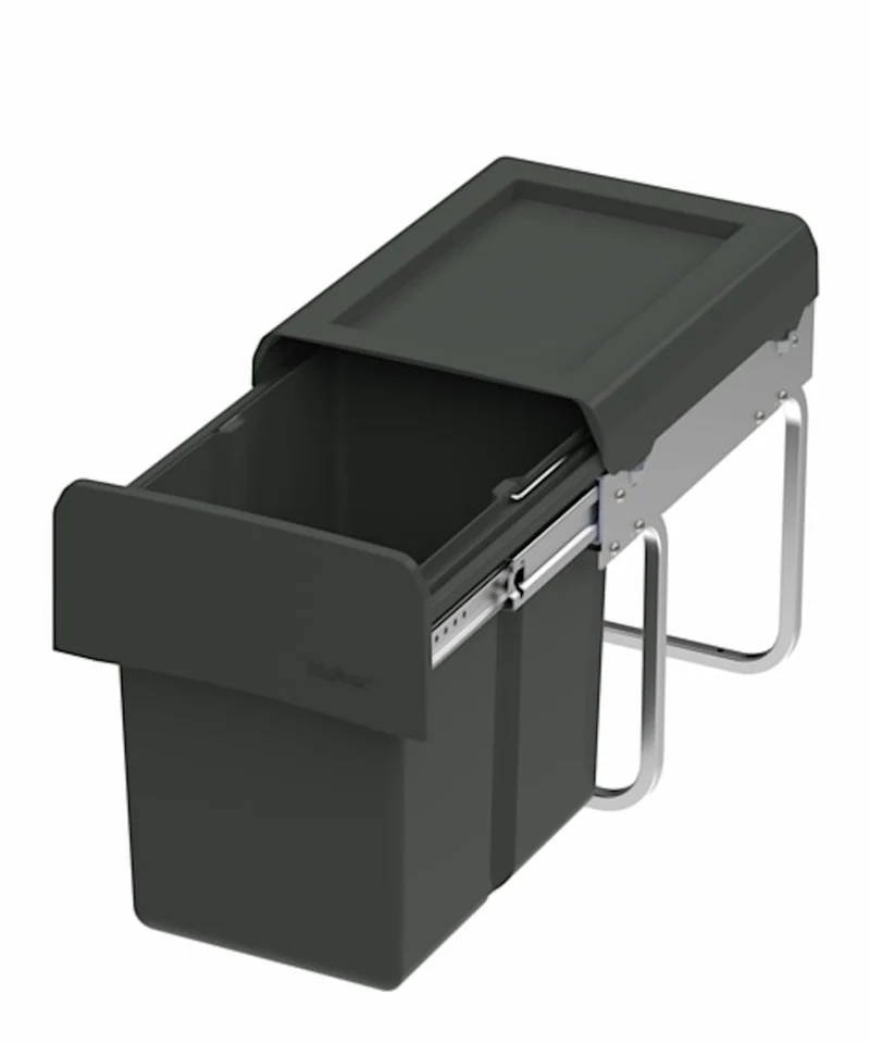 Naber CLAP 1/300-1 Abfallsorter 15 Liter in Anthrazit ab 30 cm Schrankbreite