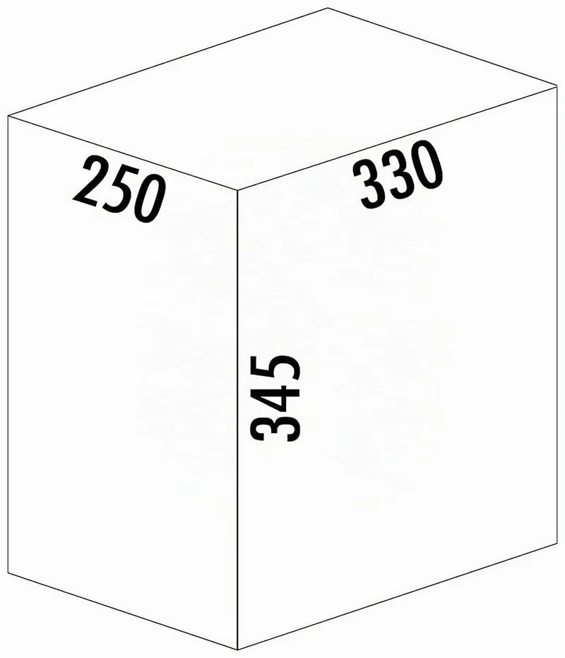 Naber CLAP 1/300-1 Abfallsorter 15 Liter in Anthrazit ab 30 cm Schrankbreite