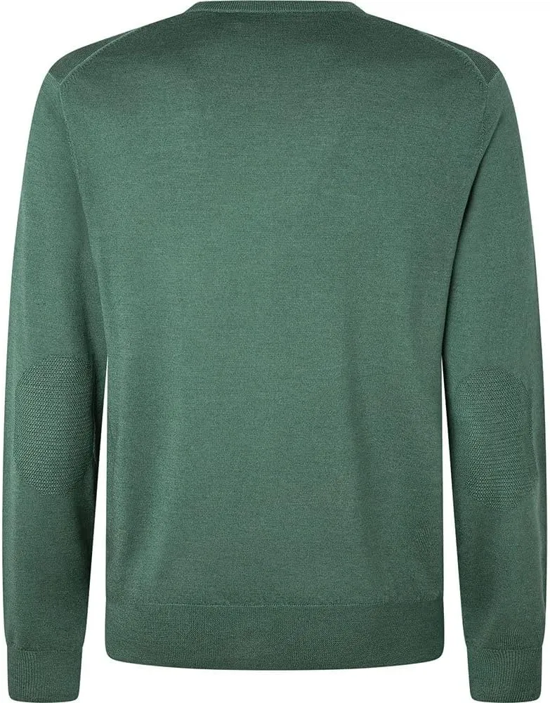 Hackett London Herren GMD Merino Silk V NCK Pullover XS Grn Topiary, XS Grn Topiary