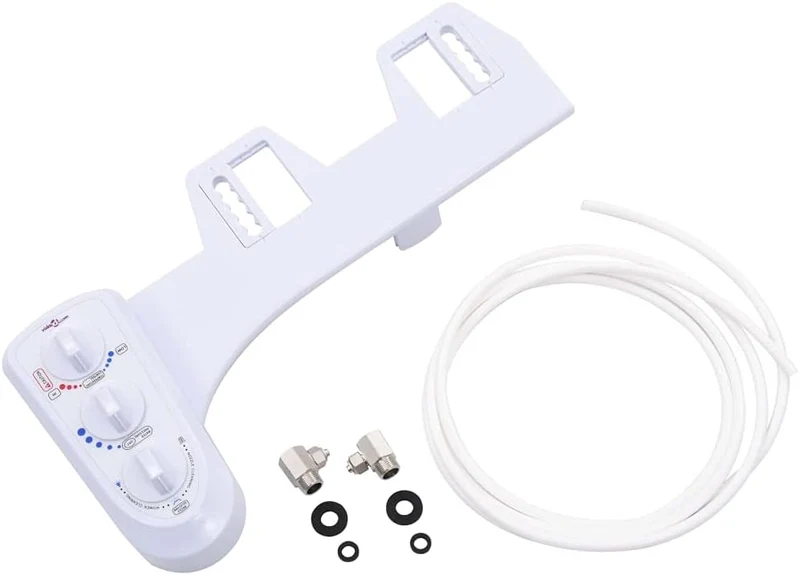 Bidet-Aufsatz für Toilettensitz Heiss-/Kaltwasser Doppeldüsen