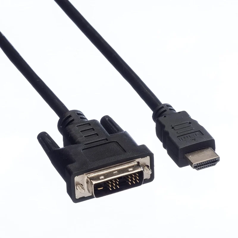 VALUE Kabel DVI (18+1) ST - HDMI ST, schwarz, 3 m, 3 m