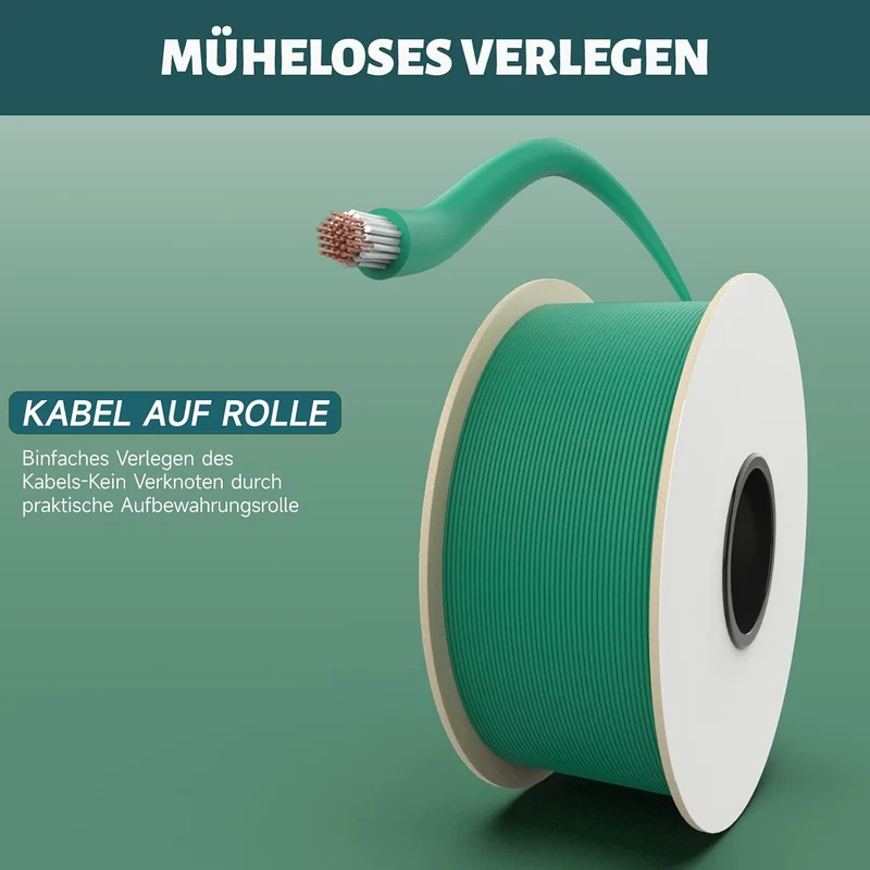 250m Universal Begrenzungskabel für Mähroboter, HAUSPROFI Begrenzungsdraht aus verzinntem Kupfer Beg