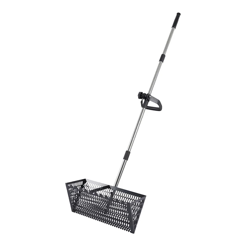 Sandflohharke 55,5 Zoll Kohlenstoffstahl Sandrake Sandsieb Siebschaufel Erdsieb Gartensieb mit Stump
