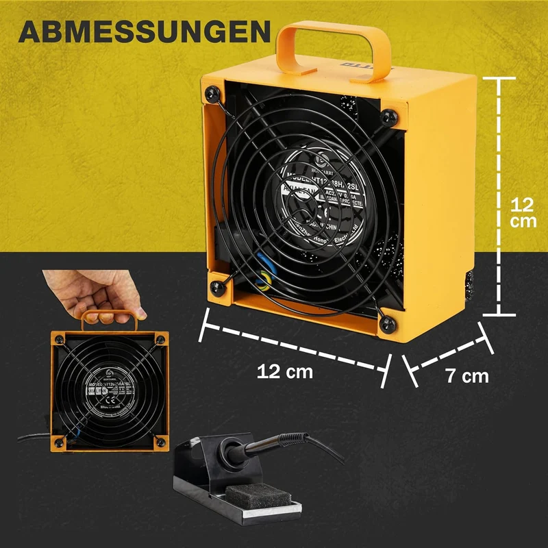 KOTTO Lötabsaugung Entferner Lötdampfabsaugung Lötdampf-Absaugventilator Lötrauchabsorber-Entferner,