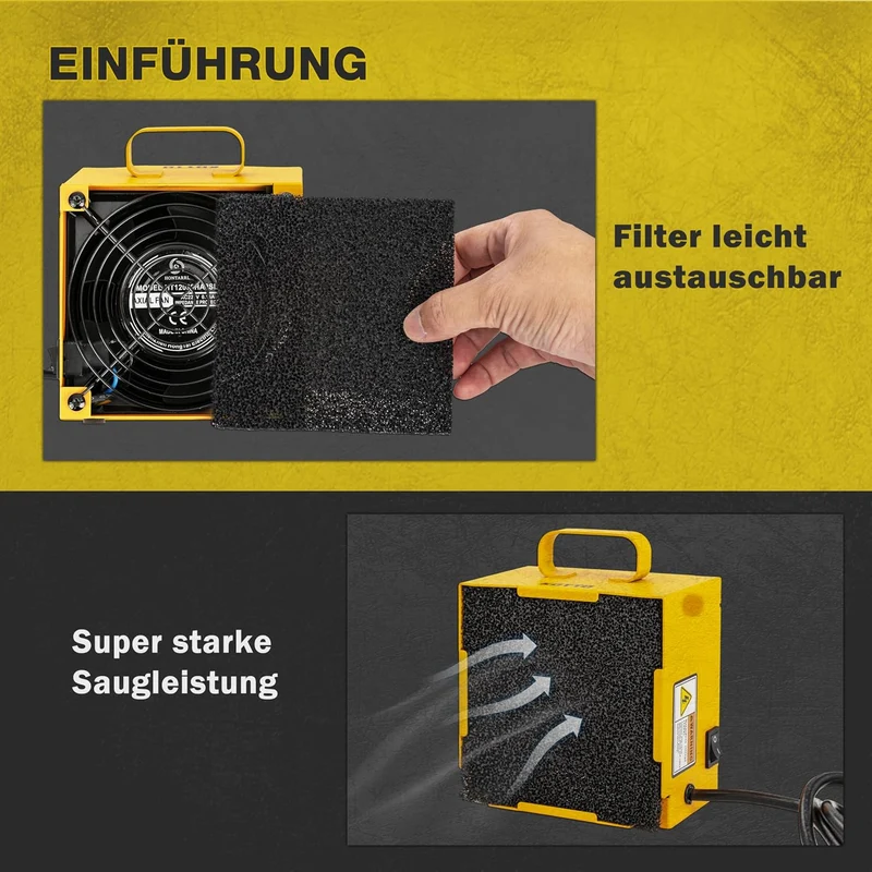 KOTTO Lötabsaugung Entferner Lötdampfabsaugung Lötdampf-Absaugventilator Lötrauchabsorber-Entferner,
