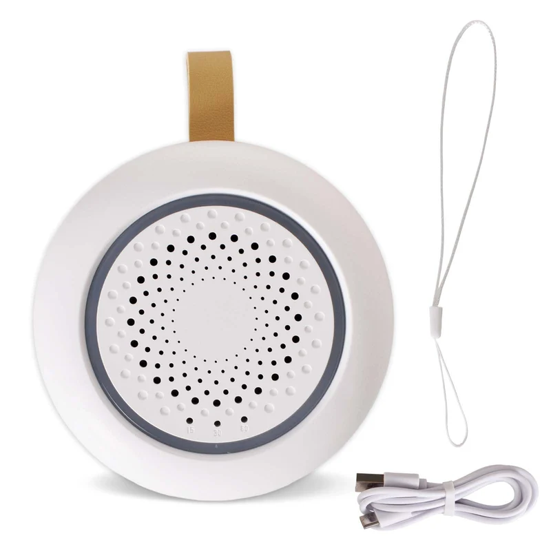 Tragbare White Noise Machine Baby, 24 Beruhigende Geräusche, Einschlafhilfe Babys Erwachsene, Weisse
