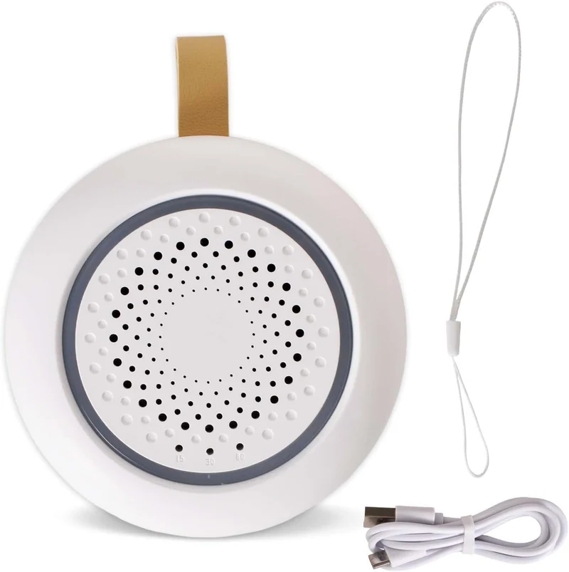 Tragbare White Noise Machine Baby, 24 Beruhigende Geräusche, Einschlafhilfe Babys Erwachsene, Weisse