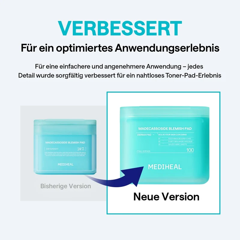 Mediheal Madecassoside Blemish Pad Quadratische Wattepads Mit Centella Asiatica Und Madecassoside, 1