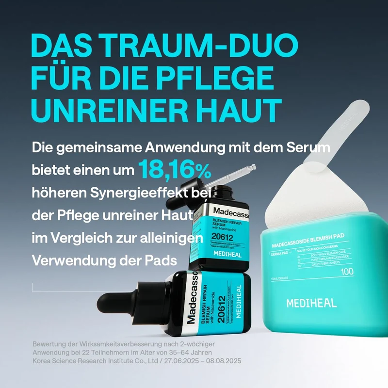 Mediheal Madecassoside Blemish Pad Quadratische Wattepads Mit Centella Asiatica Und Madecassoside, 1