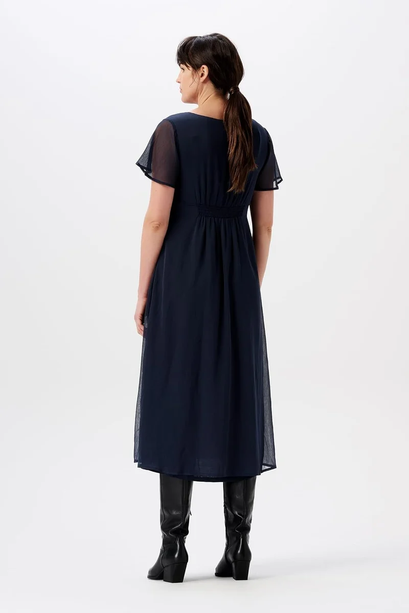 Noppies Damen Amelie Maxi Dress Ss Kleid XL Night - N146, XL Night - N146
