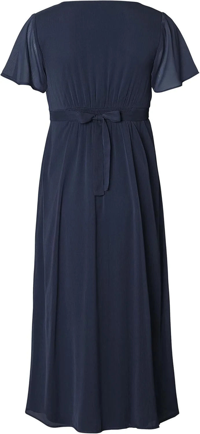 Noppies Damen Amelie Maxi Dress Ss Kleid XL Night - N146, XL Night - N146