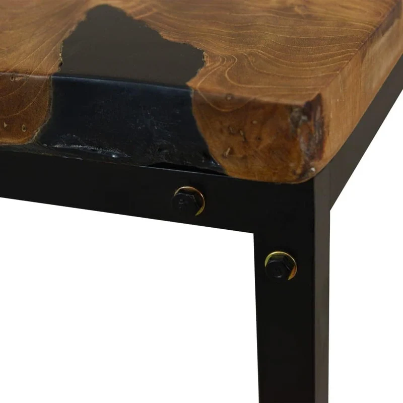 vidaXL Teak Couchtisch 110 cm Kaffeetisch Beistelltisch Holztisch Wohnzimmer