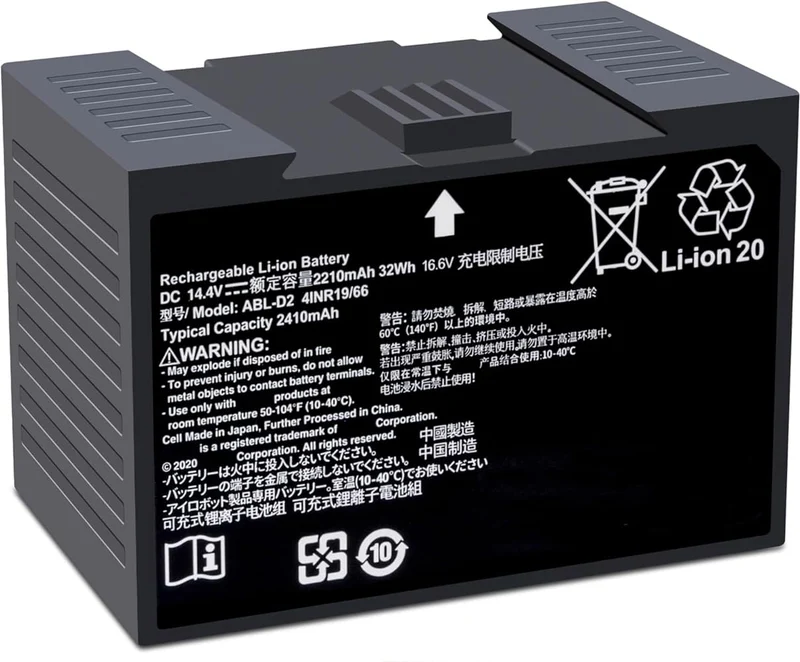 ABL-D2 ABL-D2A Battery for iRobot Roomba j7 i3 i4 i6 i7 i7+ i8 and e5 e6 Series, j7 j7+ j7550 i4 i4+