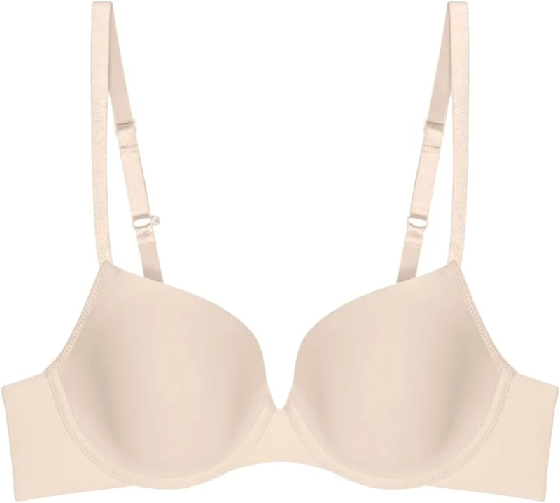 Triumph Damen BH Pure Micro WHP, mit Bügel, Gepolstert, Verstellbare Träger 65B Cameo Beige, 65B Cam
