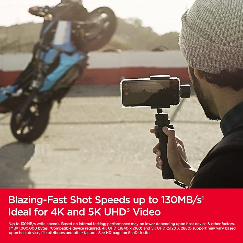 Action Cam,4K 30fps Ultra HD, 30m 100Fuss wasserdichte Unterwasserkamera & SanDisk Extreme microSDXC