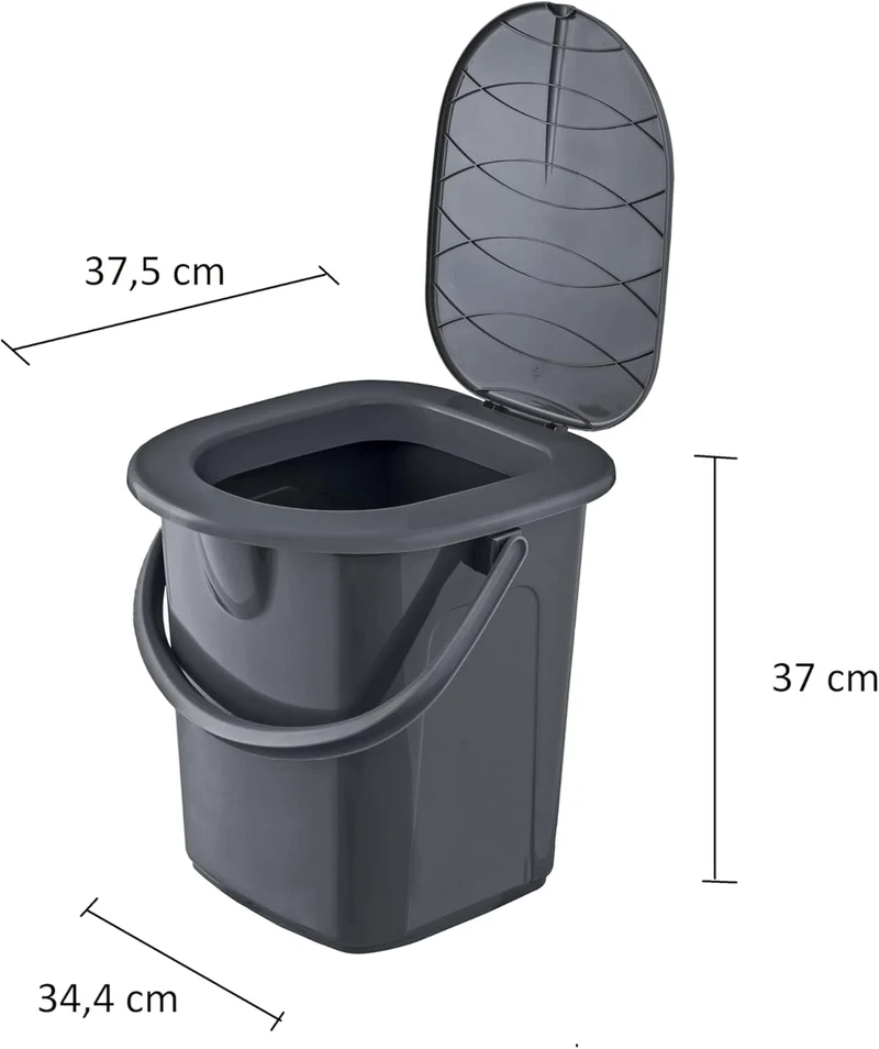 BranQ - Home essential, zu 100% aus recyceltem Material hergestellt, Ökologisch, Mobile Campingtoile
