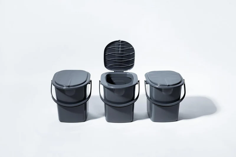 BranQ - Home essential, zu 100% aus recyceltem Material hergestellt, Ökologisch, Mobile Campingtoile