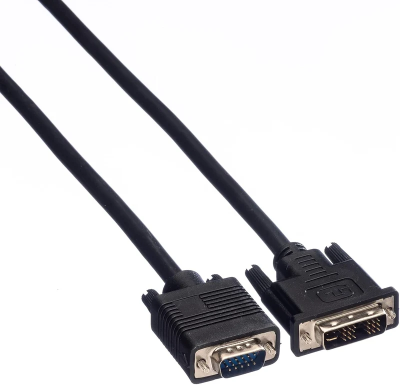 VALUE DVI-VGA Kabel, DVI (12+5) ST - VGA ST, 5 m 5m, 5m
