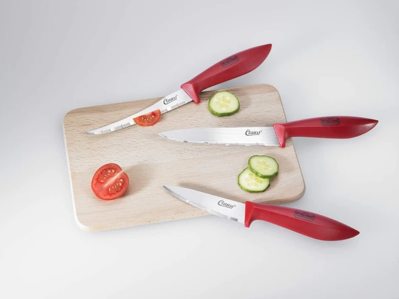 Clauss Messer Set, Grau (Packung mit 2) 14.5x28x27.5 cm (Packung mit 2), 14.5x28x27.5 cm (Packung mi