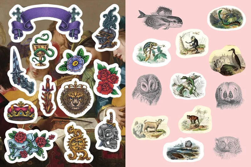 Oddities & Curiosities Sticker, Color & Activity Book: Over 500 Unique Stickers (Sticker Activity De