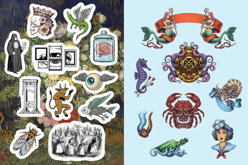 Oddities & Curiosities Sticker, Color & Activity Book: Over 500 Unique Stickers (Sticker Activity De