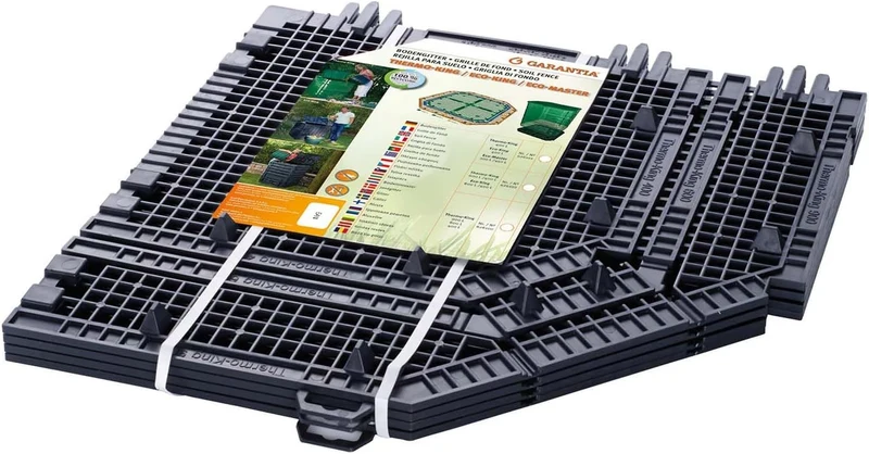 GARANTIA Bodengitter Thermo- / ECO-King 400 Liter schwarz - Bodengitter für Komposter, Garten, Boden