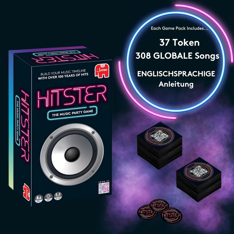 Hitster Original, EIN Party- und Kartenspiel für Erwachsene und Familien - 2 bis 10 Spieler ab 16 Ja