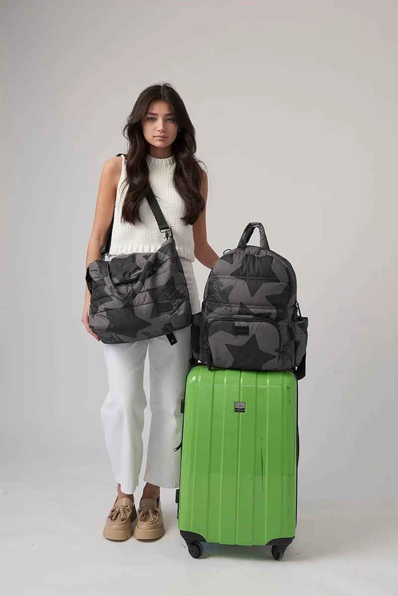 7AM Tote Bag for Women - Waterproof Capri Crossbody & Zippered Diaper Bags, Included Changing Diaper