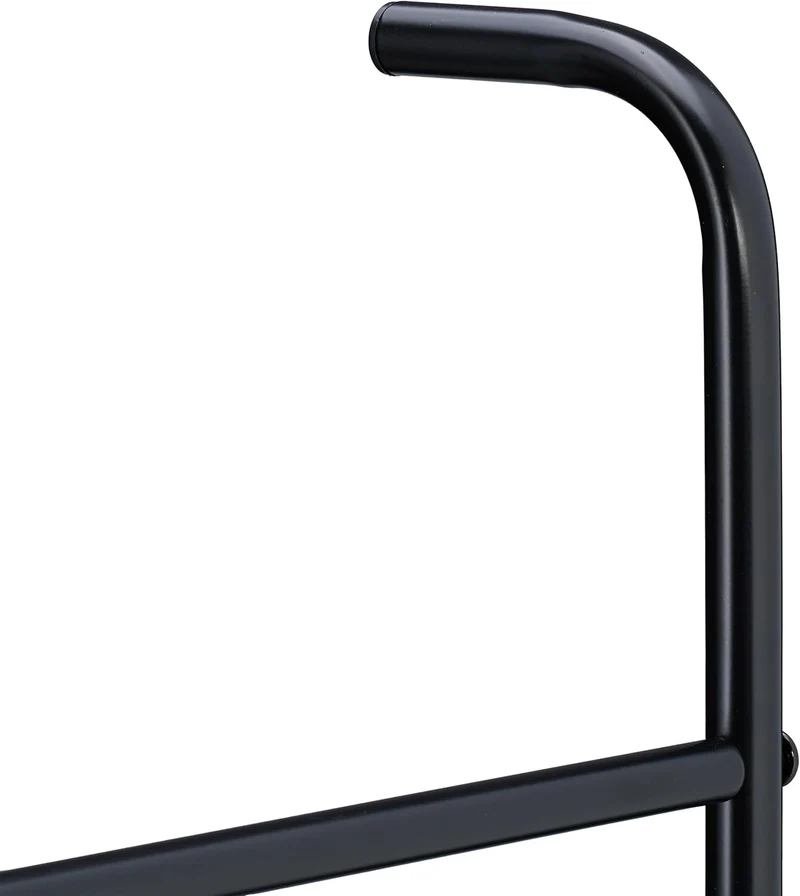 Relaxdays Handtuchleiter Metall, 6 Sprossen, Wäscheleiter Handtücher, Kleidung, HBT: 171x45,5x10 cm,
