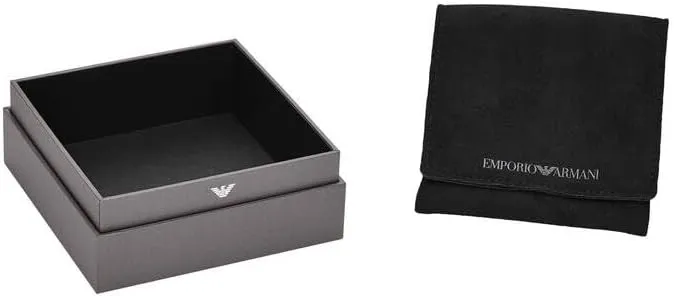 Emporio Armani Damen Ohrringe mit Messingverschluss Gold-Ton, Gold-Ton