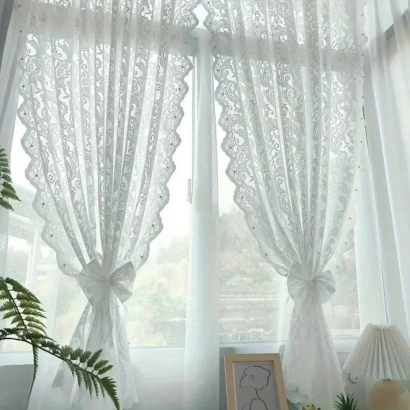 WellenSpitze – Elegante Spitzen Wellen Vorhänge