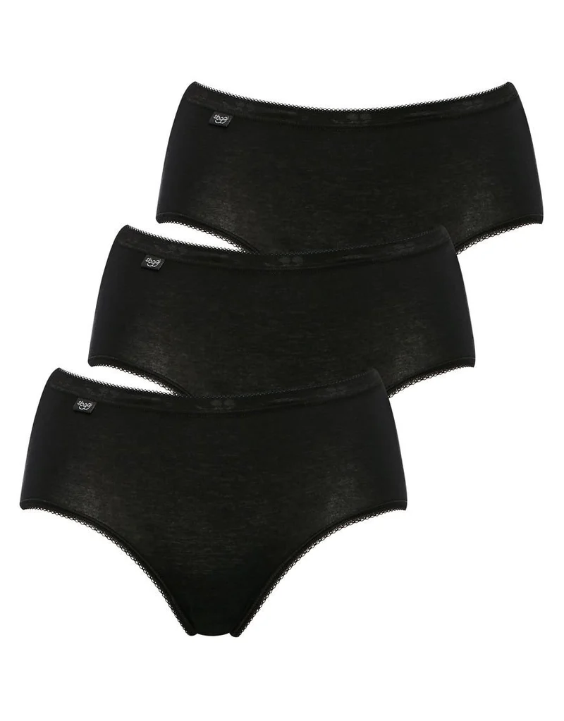 Sloggi Damen Slip (4er Pack) 38 Schwarz, 38 Schwarz