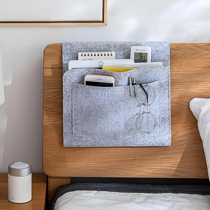 Kabel Ordner – Nachttisch-Filztasche Mit Integriertem Kabelmanagement