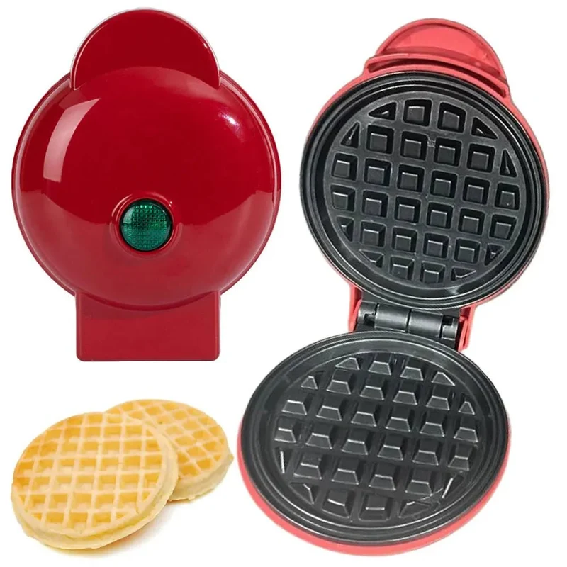 Gitter Glanz – Tragbare Waffelpresse mit Antihaftbeschichtung für einfache Reinigung
