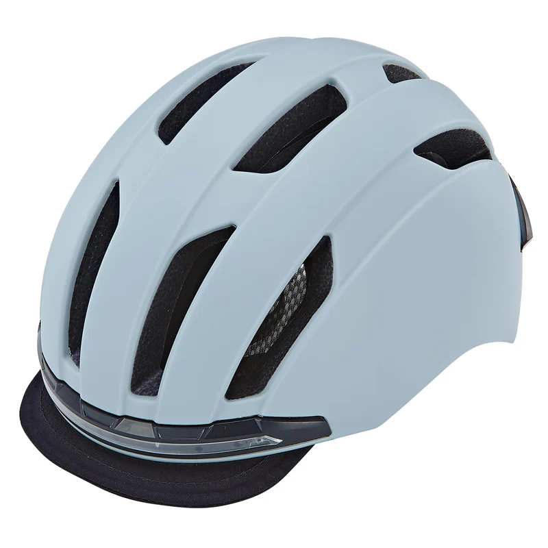 Prophete E-Bike Helm ECO Urban Fahrradhelm, Inmold Technologie, LED-Licht vorne und hinten (360° Sic