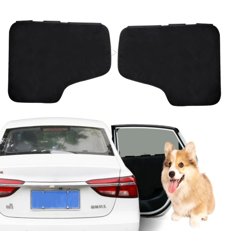 WYFCR Türschutz Auto Hund, 2 Stück Autotürabdeckung Hund,Autotür Schutzfolie Matte, Kratzfest und ma