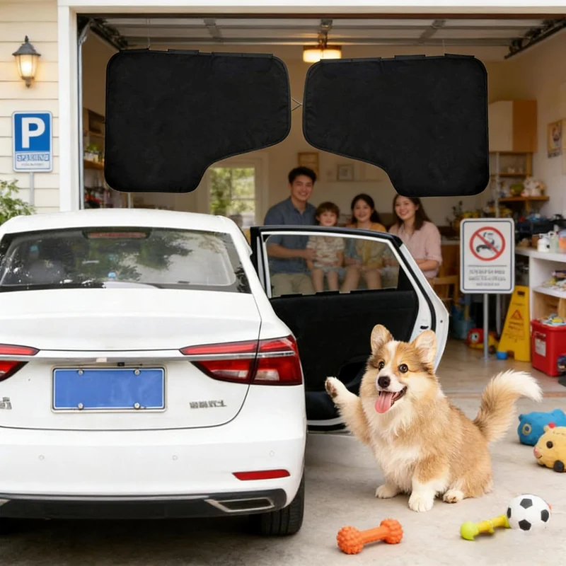 WYFCR Türschutz Auto Hund, 2 Stück Autotürabdeckung Hund,Autotür Schutzfolie Matte, Kratzfest und ma