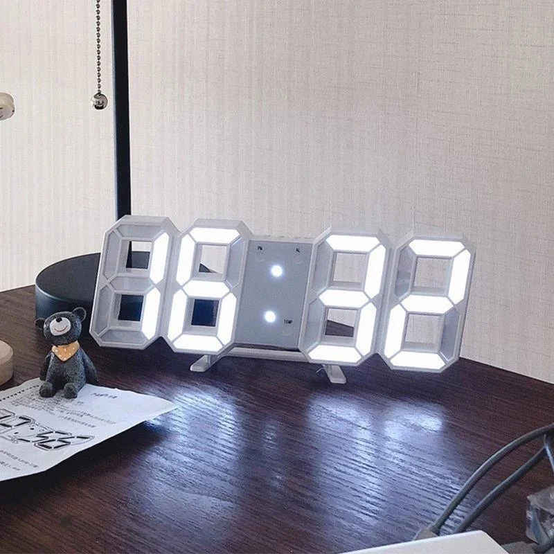 CHRONORQ – Leuchtende 3D-Digitaluhr mit Sprachsteuerung und lautlosem Alarm